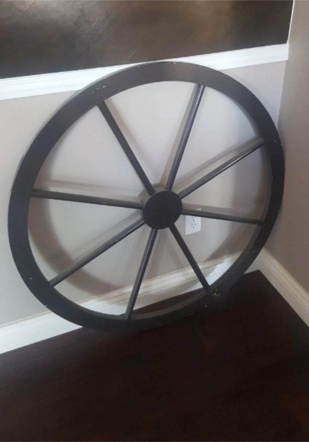 Decorative Wheel Made Out of Wood
