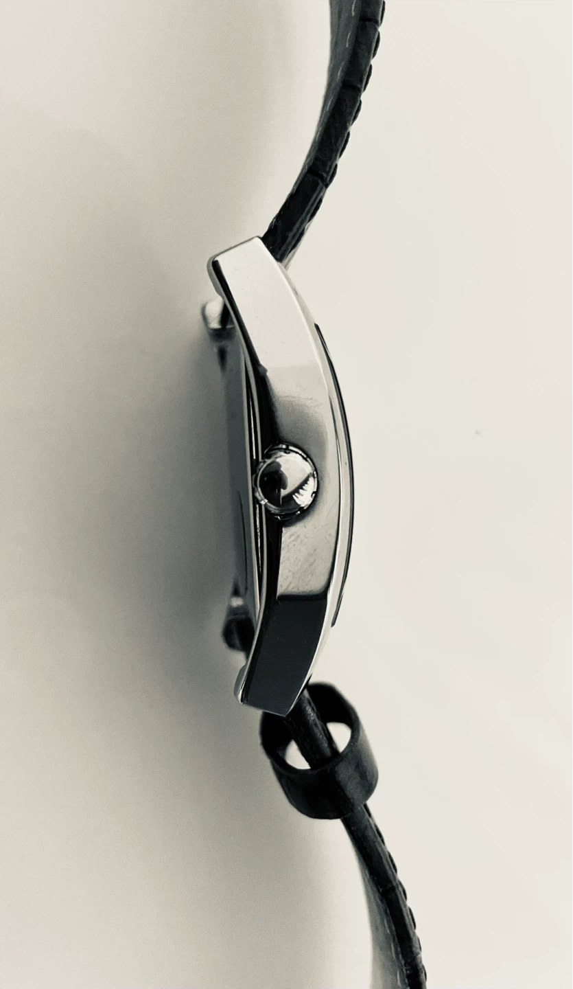 Guess Rectangular Wristwatch - Brown Leather Strap - photo 5