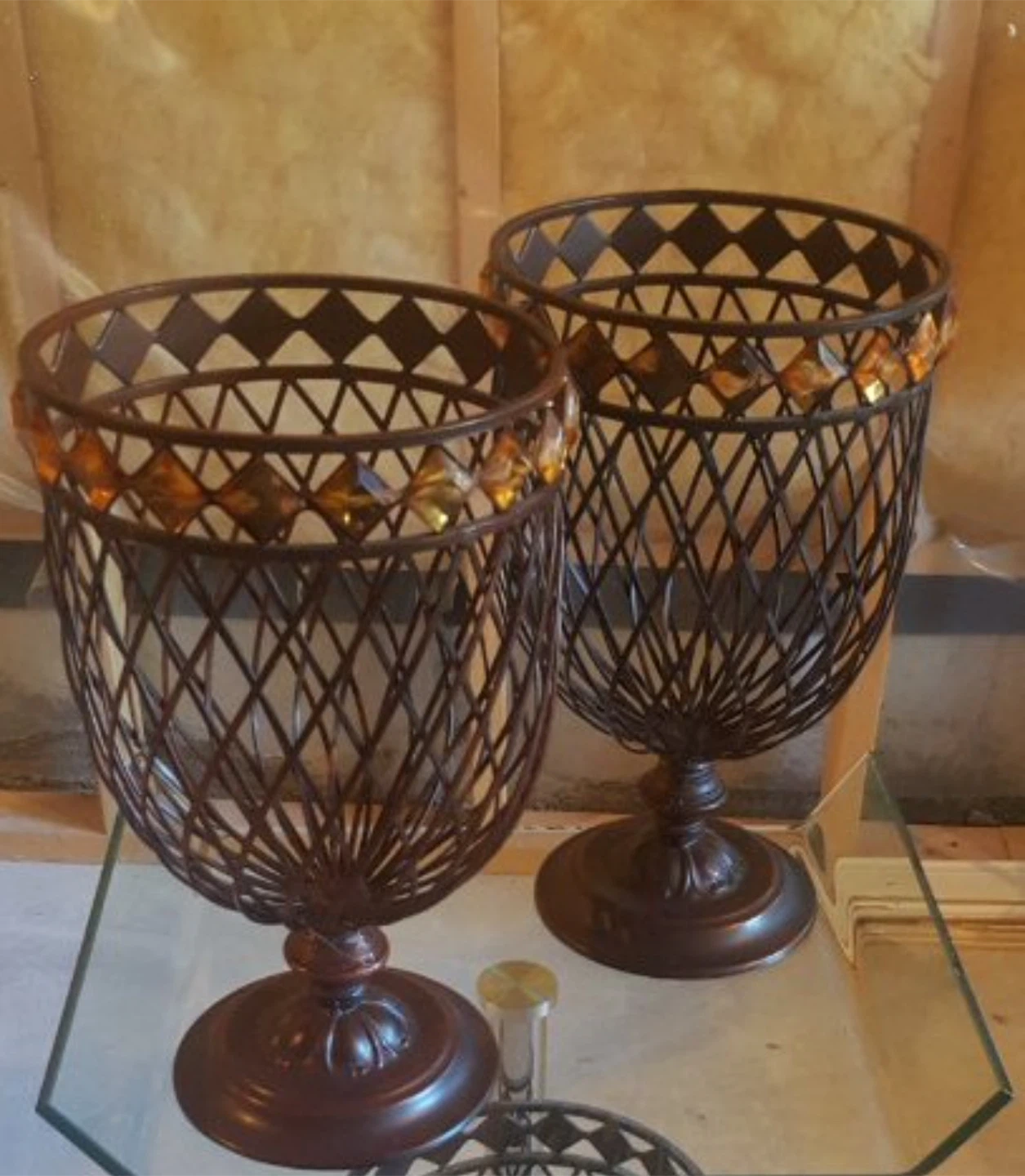 2 Brass Candle Holders