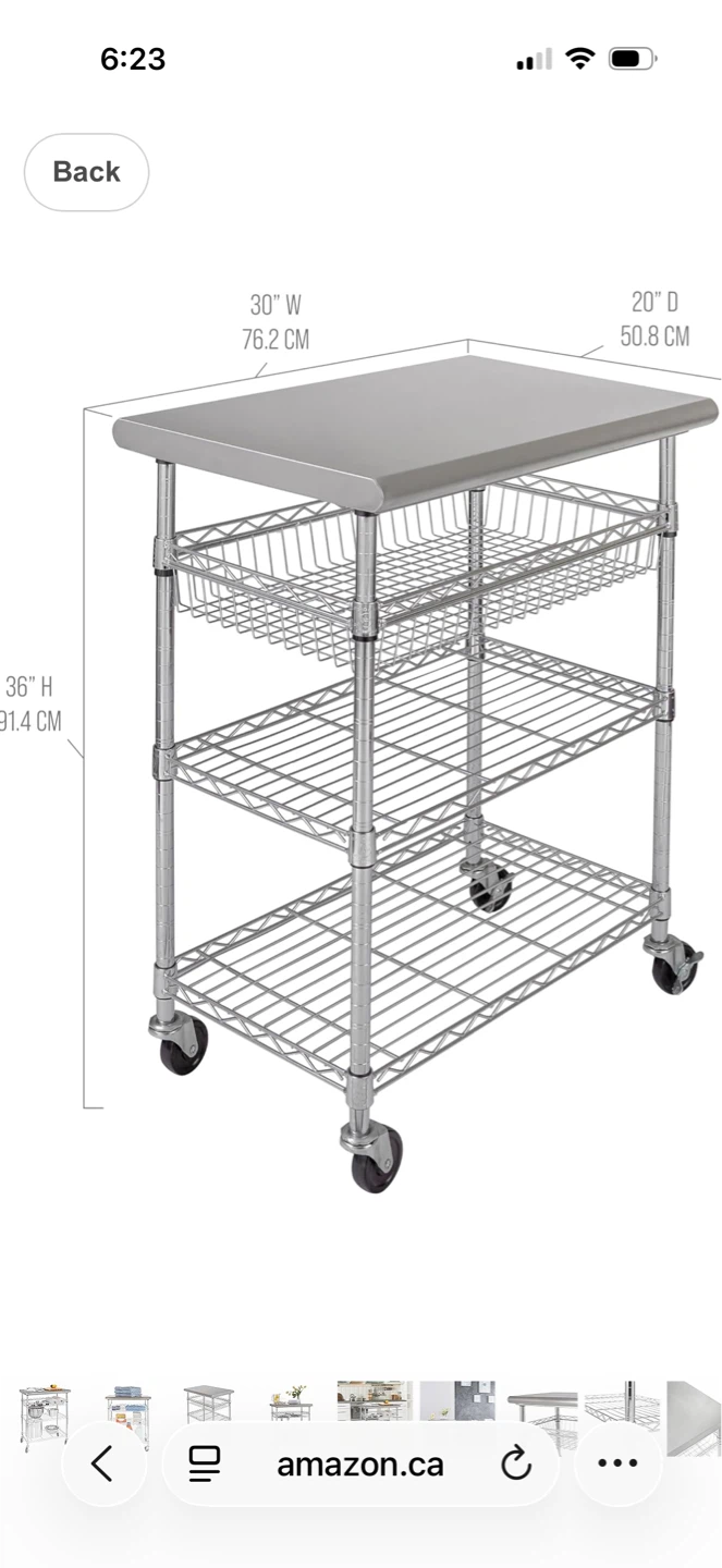 Stainless steel cart