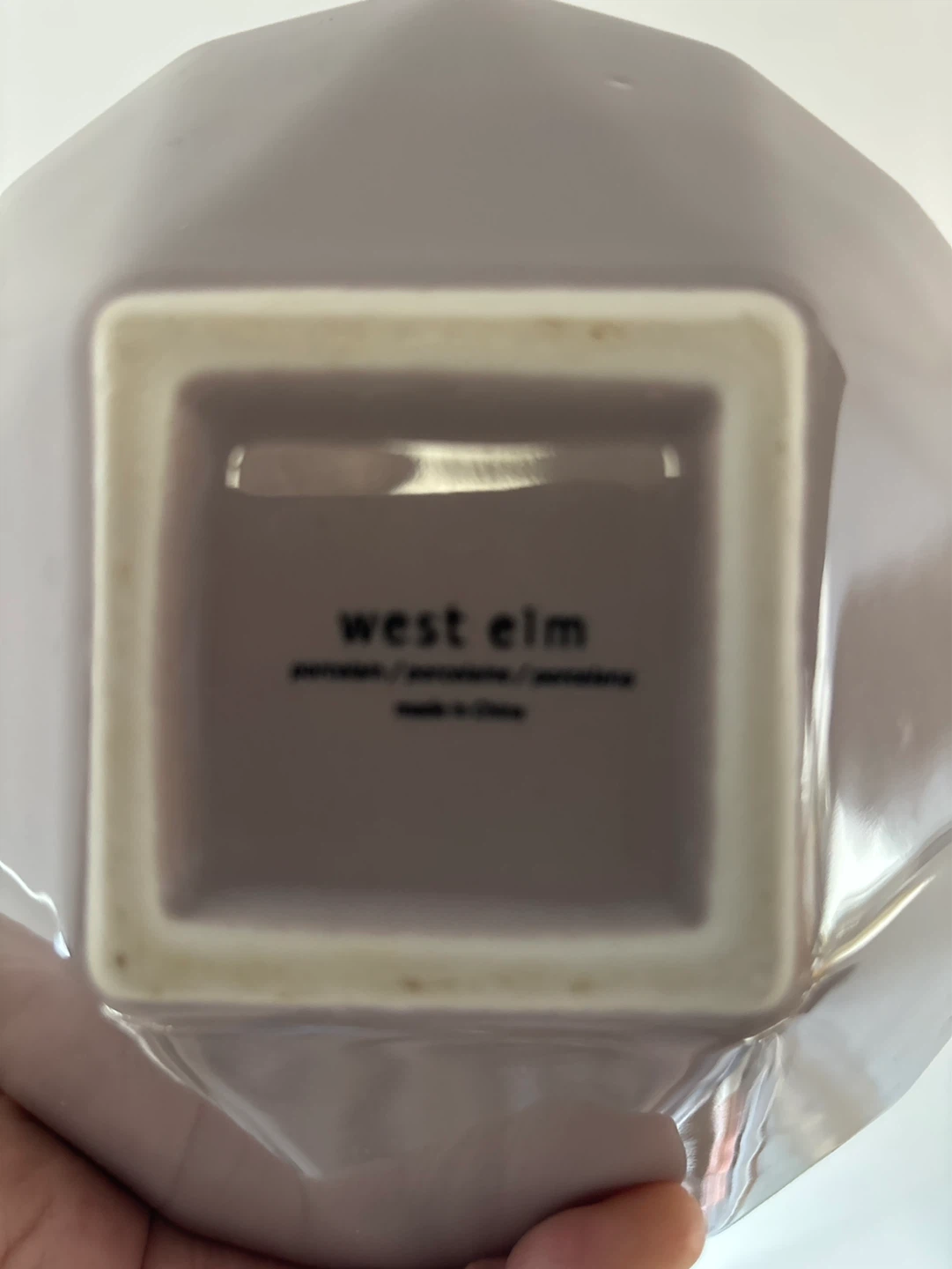 West Elm Geometric Ceramic Vase - photo 3