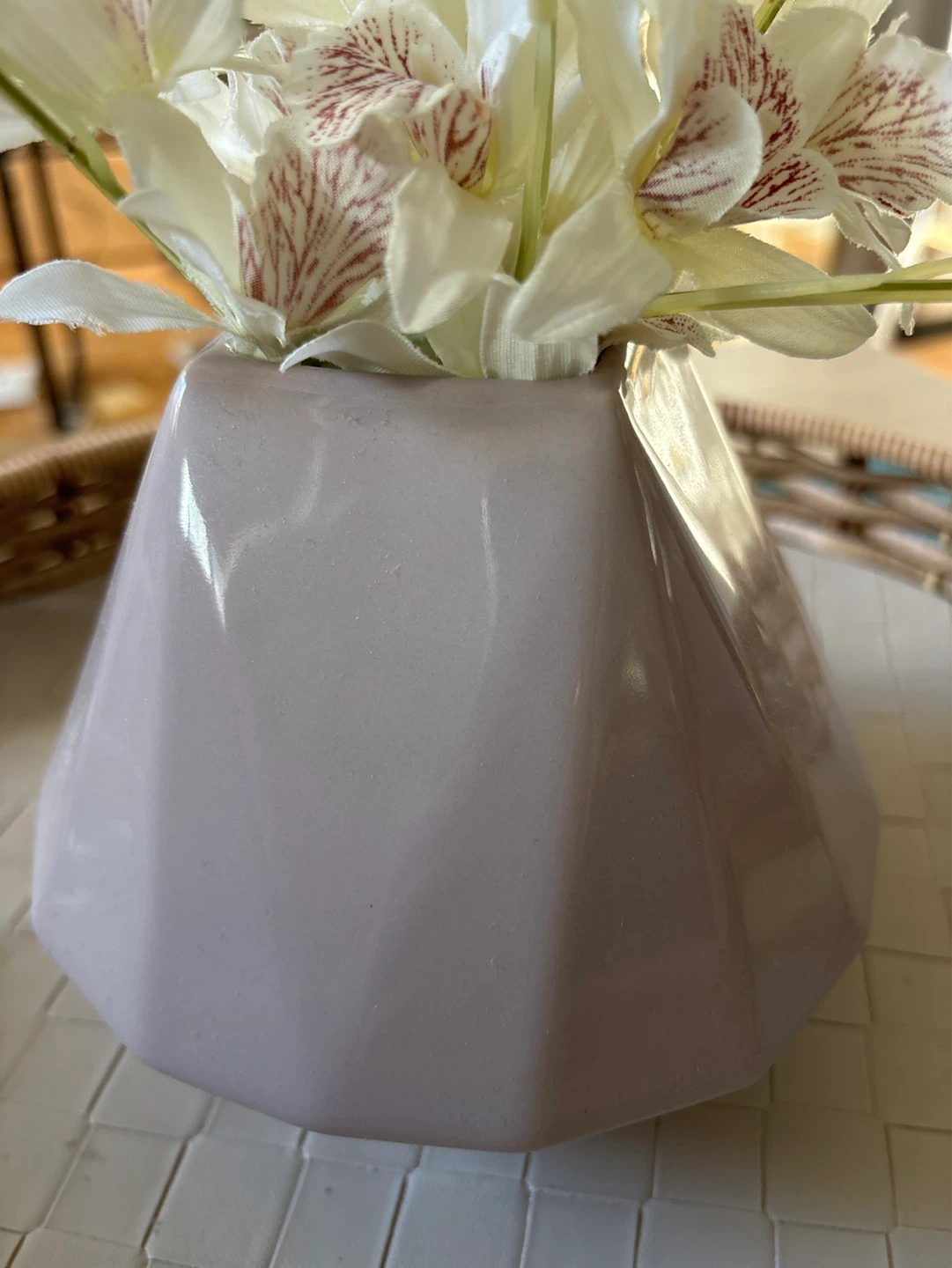 West Elm Geometric Ceramic Vase - photo 2