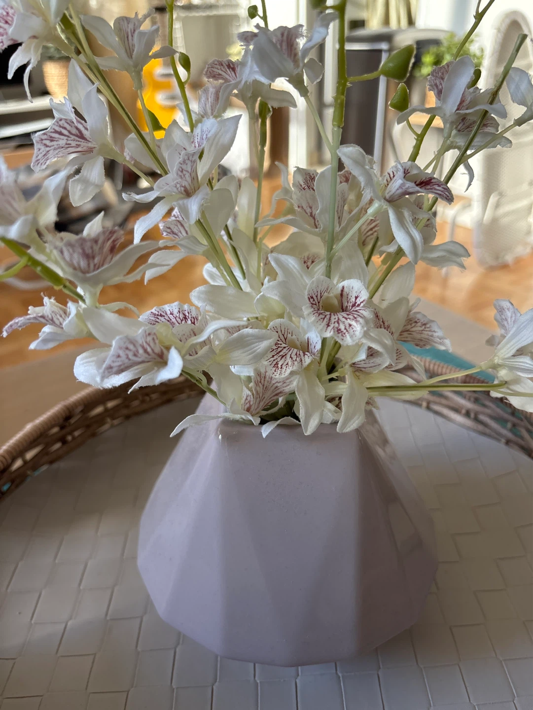 West Elm Geometric Ceramic Vase