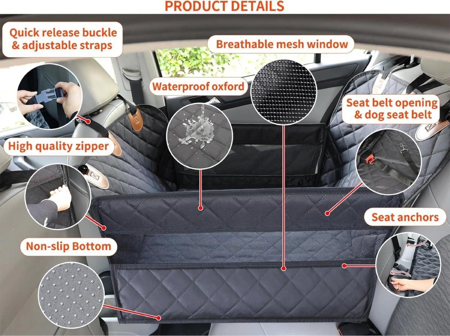 Paw Jamboree Dog car seat Backseat Dog Cover - photo 3