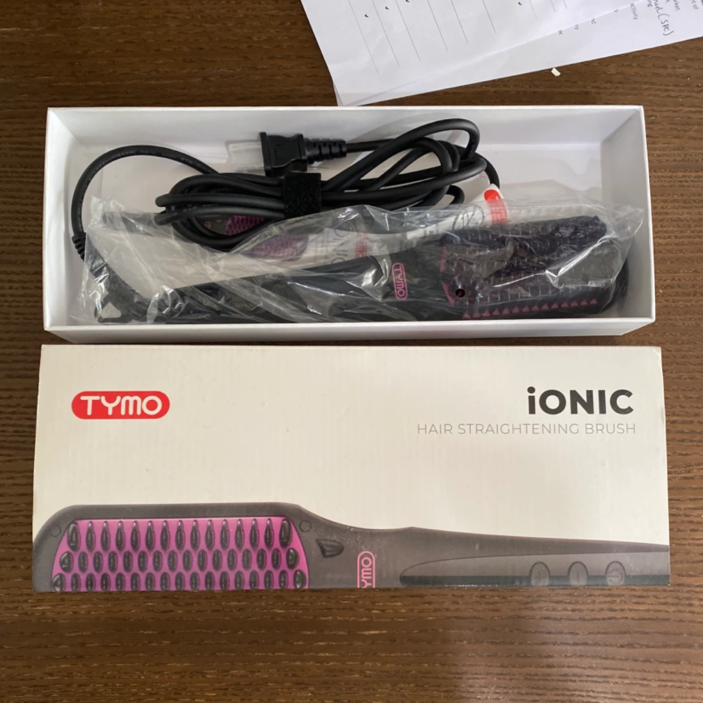 New - TYMO iONIC Hair Straightening Brush