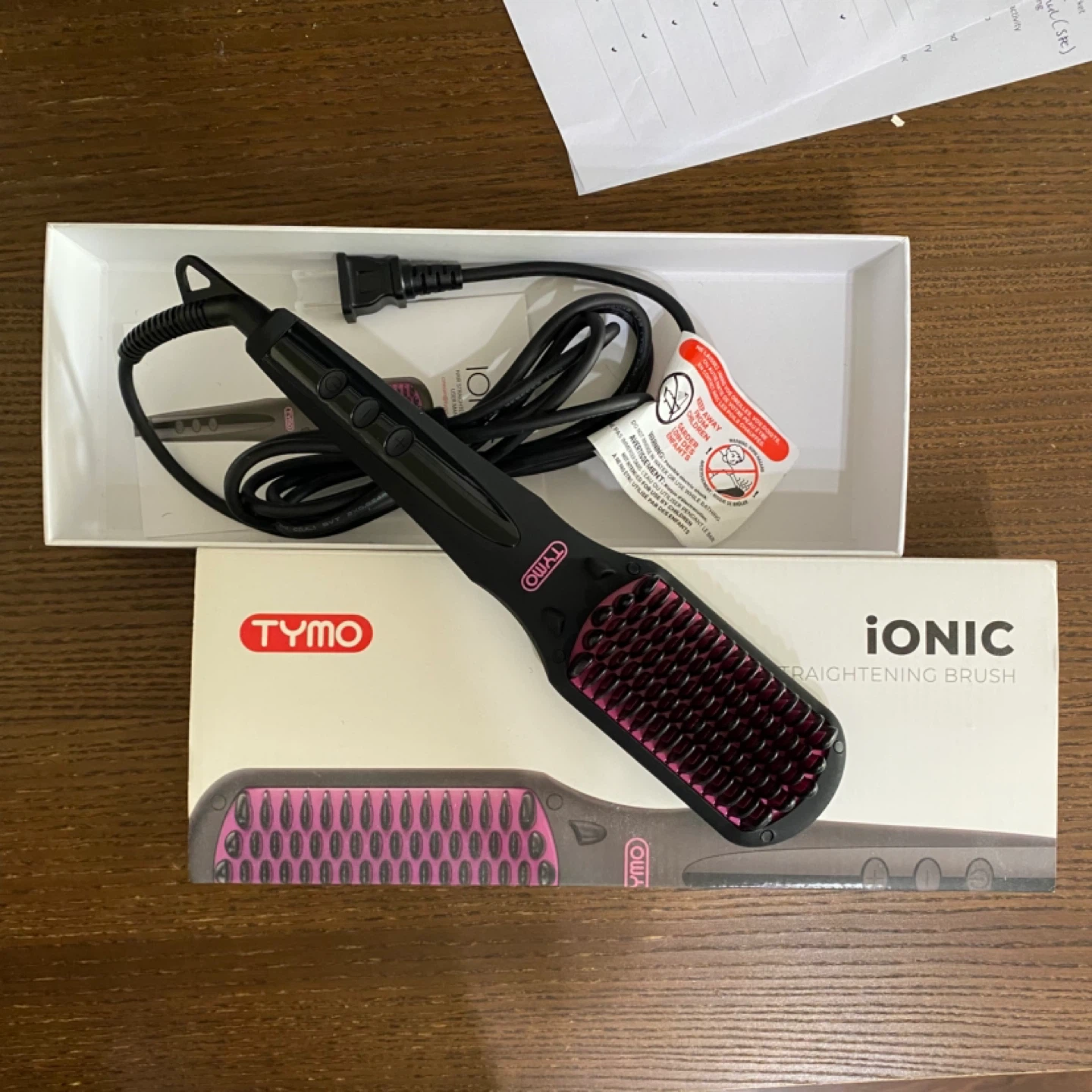 New - TYMO iONIC Hair Straightening Brush - photo 2