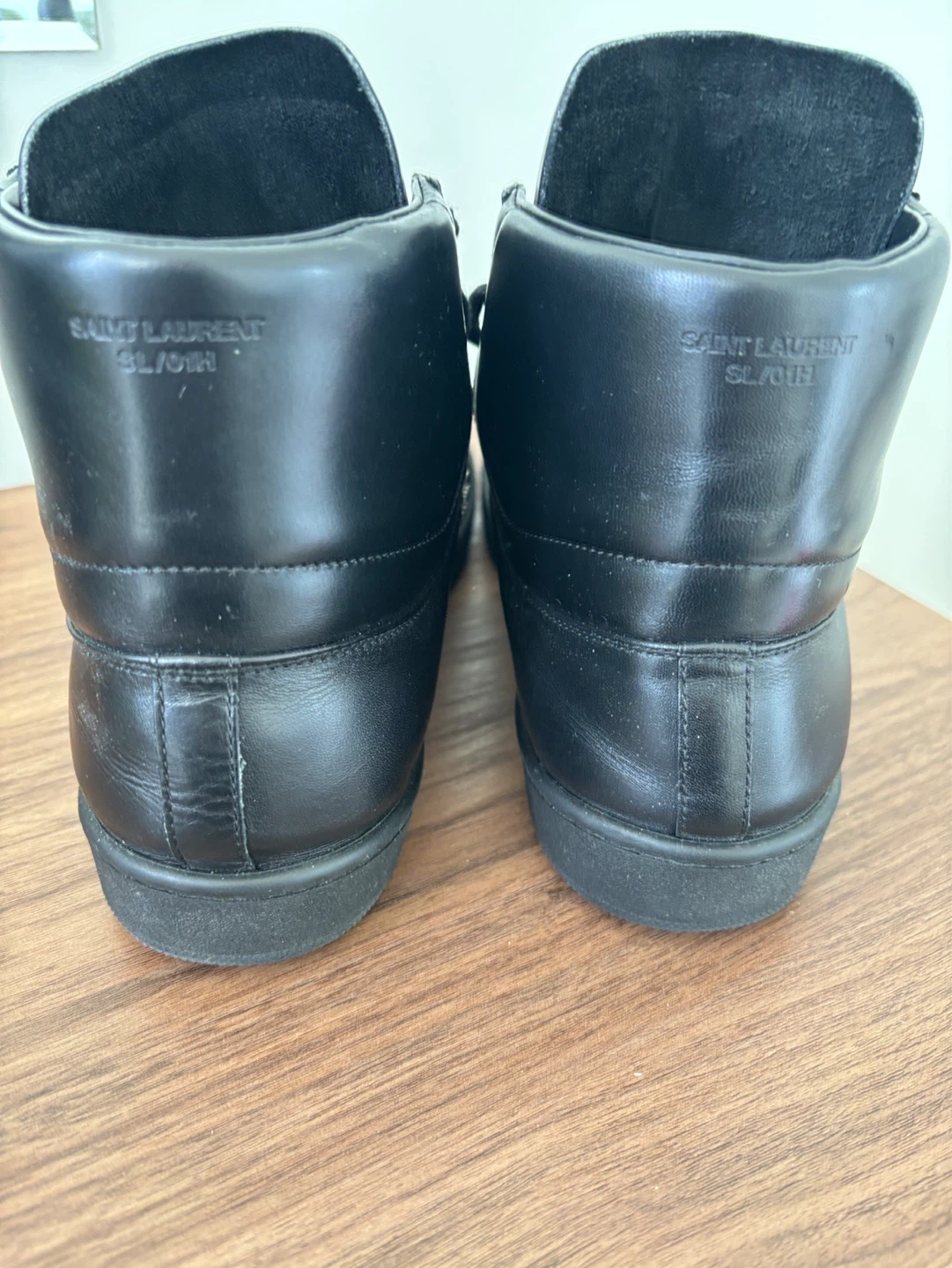 Saint Laurent Paris Studded High Top Sneakers - photo 4