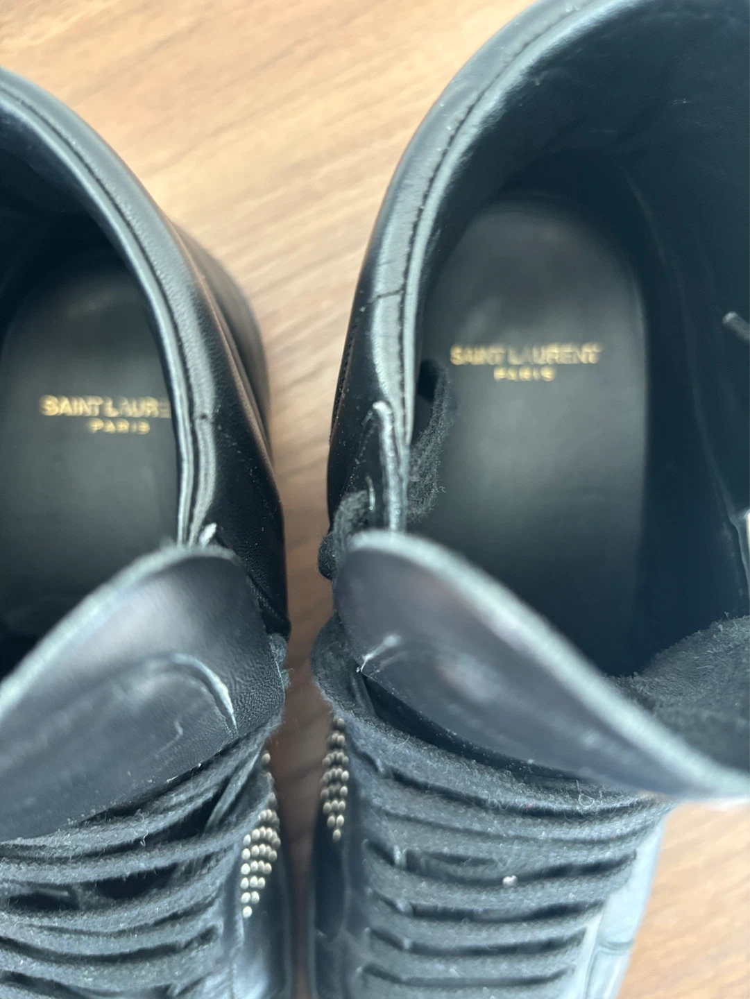 Saint Laurent Paris Studded High Top Sneakers - photo 5