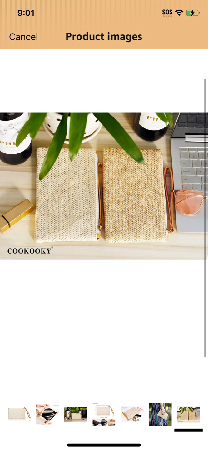 New-Straw Clutch Purses for Women Beach Wristlet Wallet Small  ! - photo 5