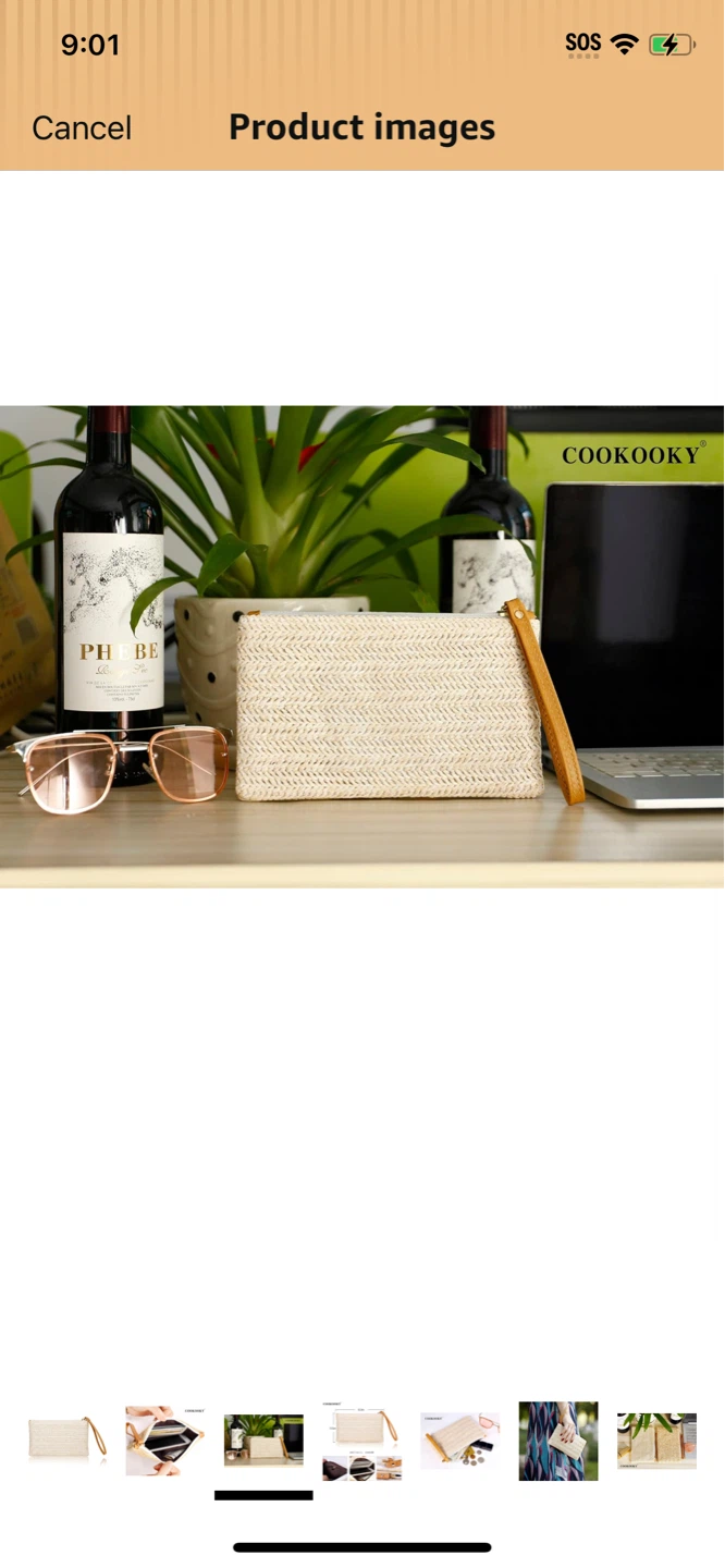New-Straw Clutch Purses for Women Beach Wristlet Wallet Small  ! - photo 3