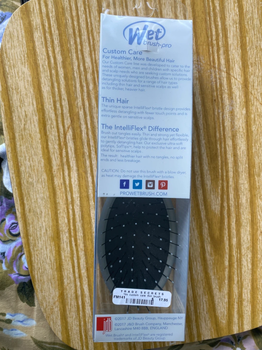 Wet Brush Pro Thin Hair Custom Care Detangling Brush