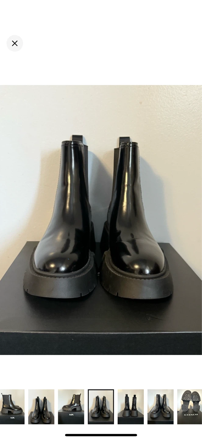 COACH Leah Platform Chelsea Boots Women’s Size 7 – BRAND NEW - photo 4