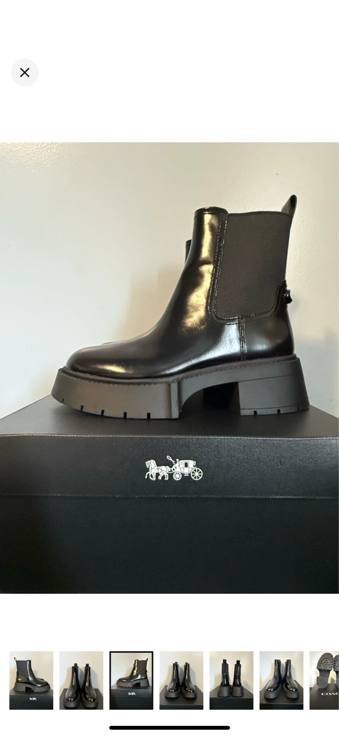 COACH Leah Platform Chelsea Boots Women’s Size 7 – BRAND NEW - photo 3