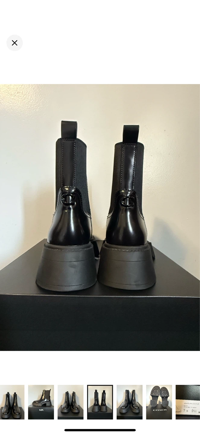 COACH Leah Platform Chelsea Boots Women’s Size 7 – BRAND NEW - photo 5
