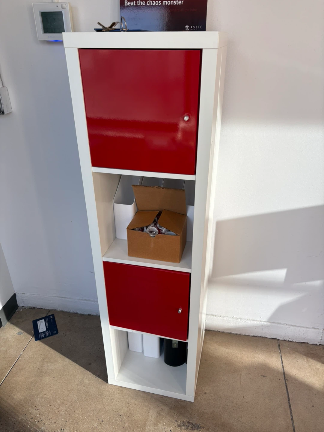 Red Storage Organizer Shelf Unit - photo 2