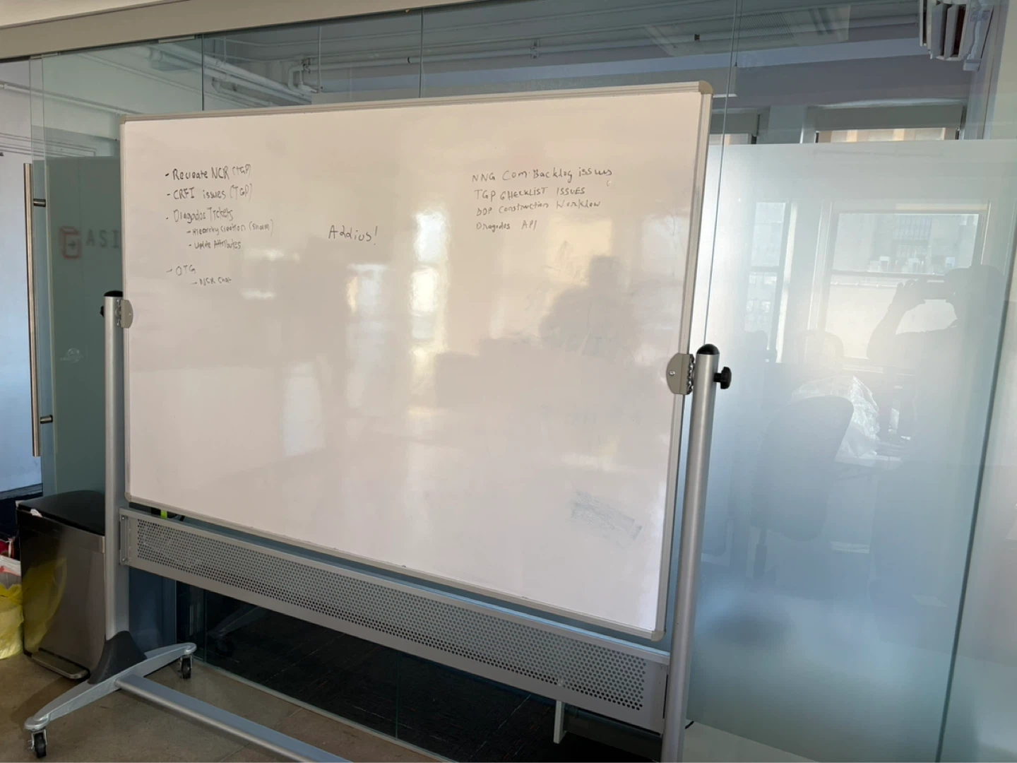 Rolling Whiteboard