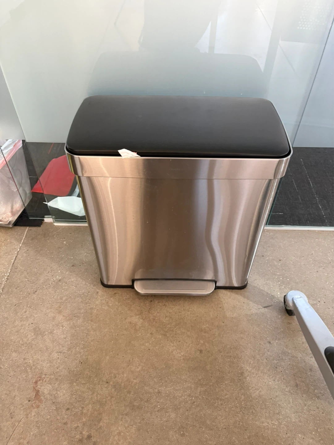 Simplehuman Stainless Steel Dual Compartment Trash Can