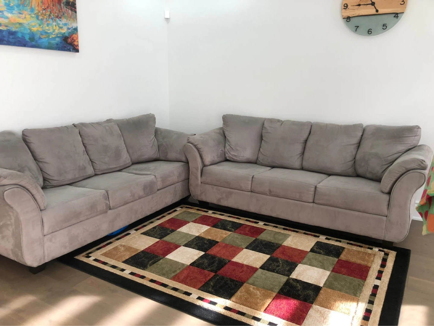 Grey Sofa Set (2 piece)