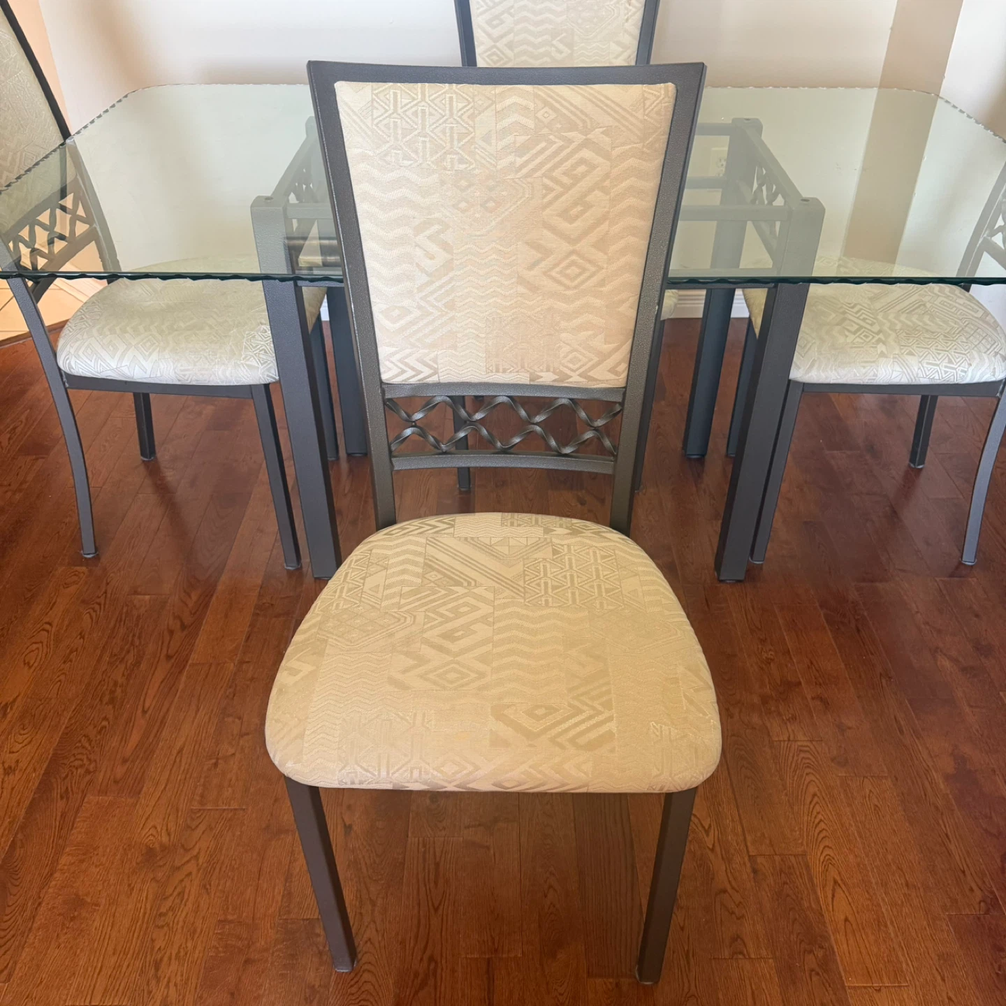 Glass Dining Table Set with 4 Chairs - photo 3