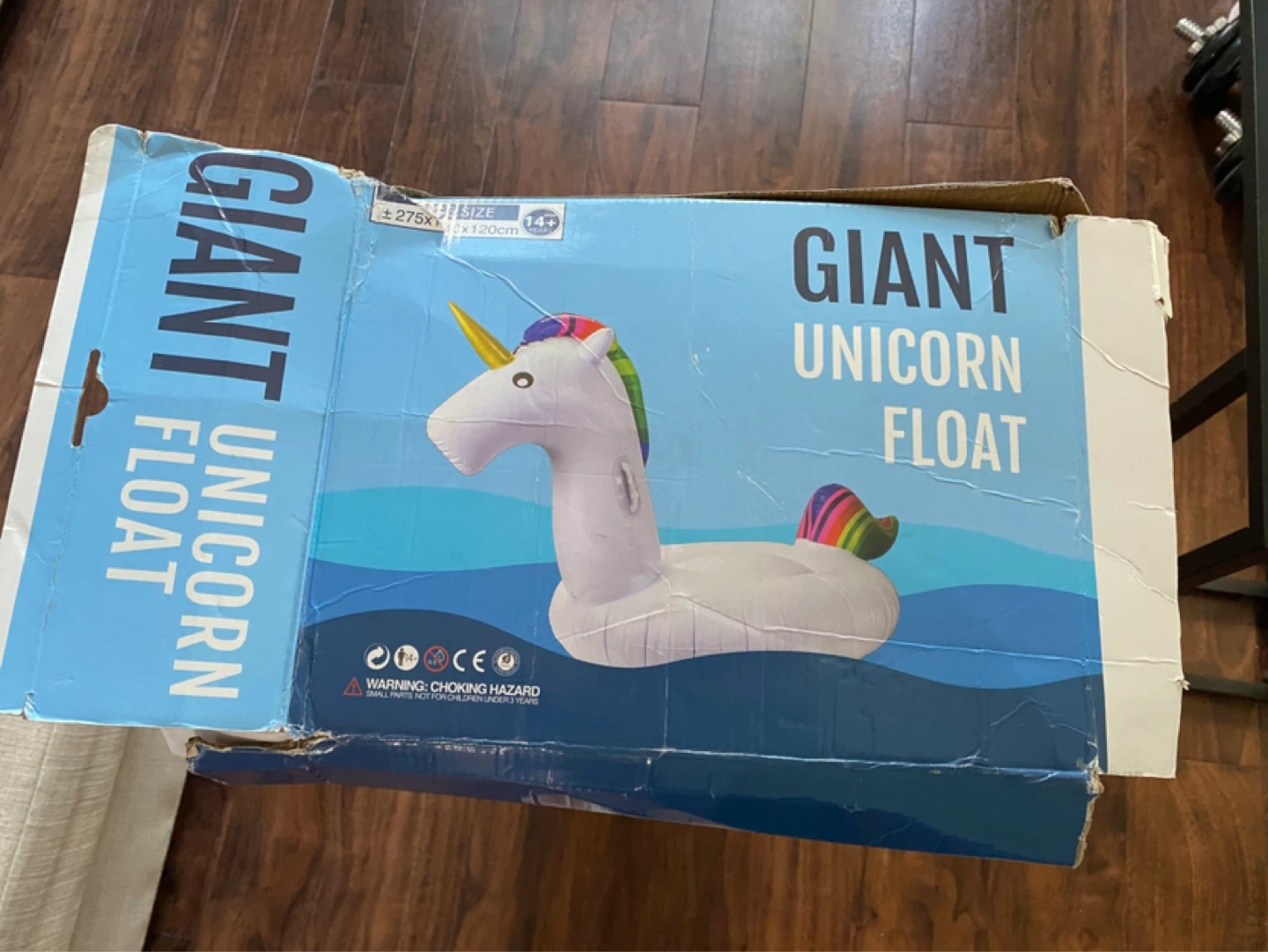 Giant Unicorn Float 275x140x120cm