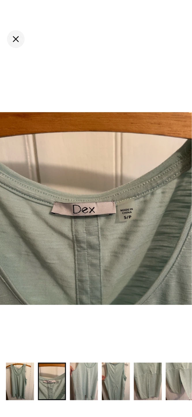 Dex Sleeveless Tank Top - Size S/P - photo 2