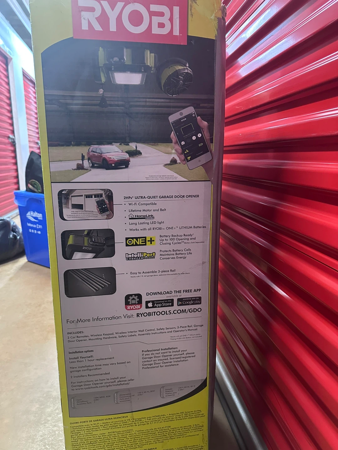 Ryobi 2HP Ultra-Quiet Garage Door Opener and Fan - photo 2