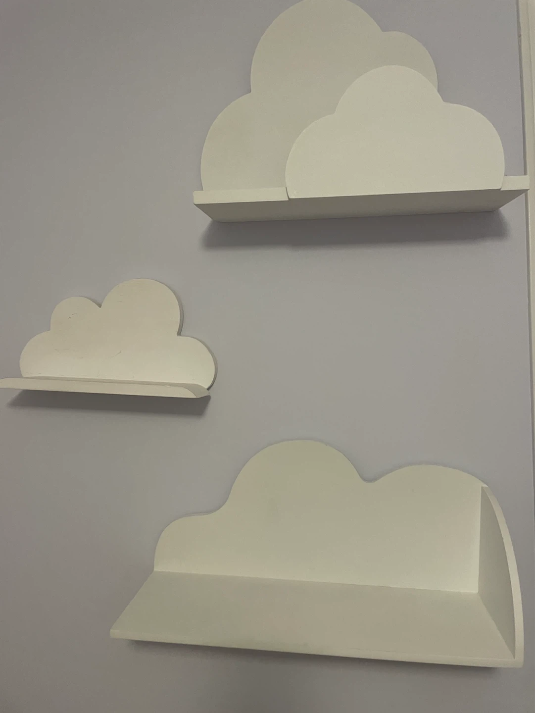 Cloud Shaped Shelves & Hooks Set - photo 2
