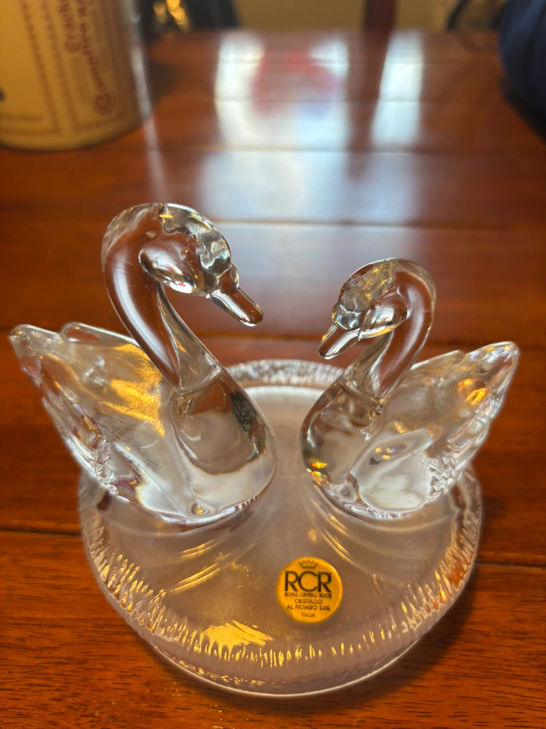 RCR Crystal Swans - made in Italy
