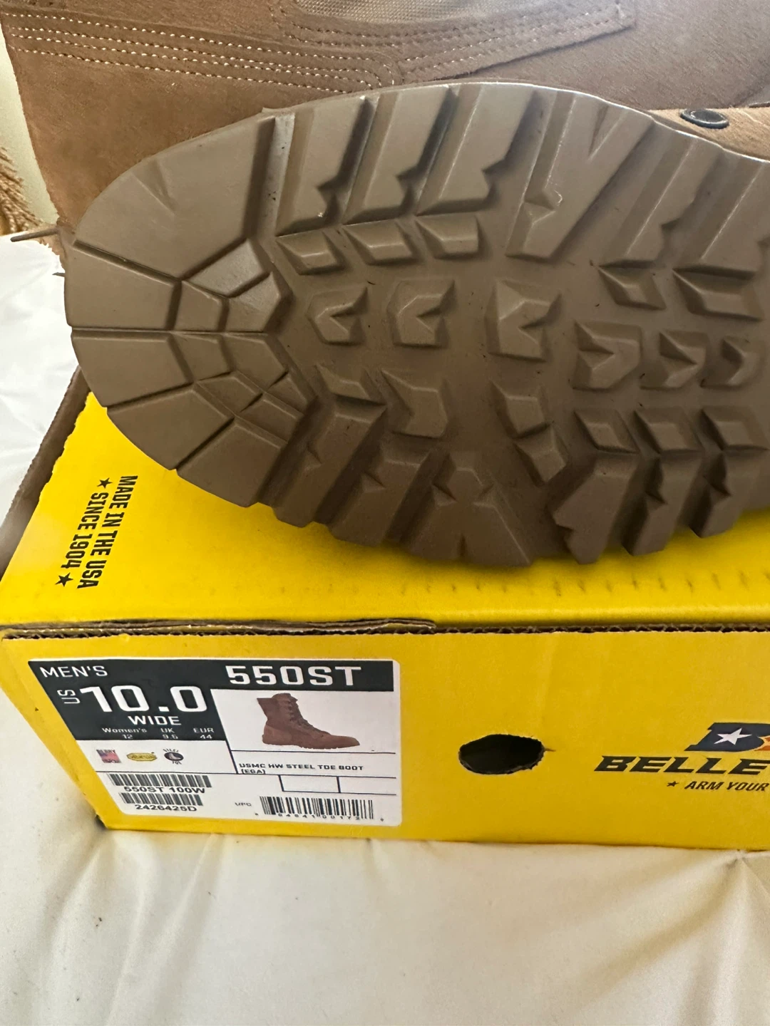Belleville Men's 10.0 Wide 550ST USMC NW Steel Toe Boot - photo 4