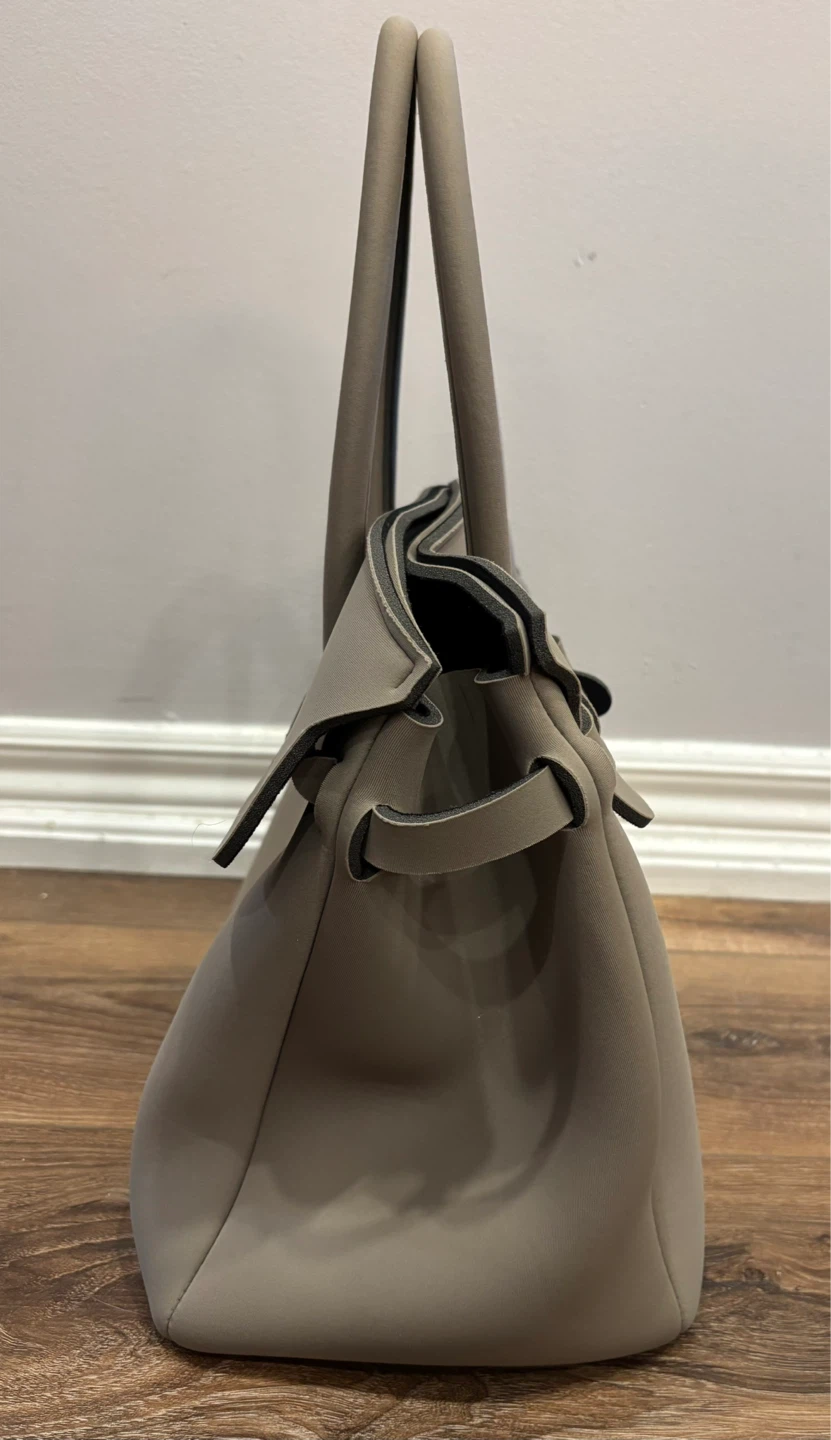 SAVE MY BAG Handbag -- Miss Plus Grey Taupe 13” VGUC - photo 3