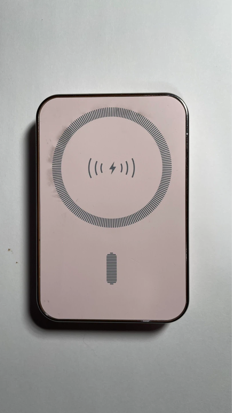 Pink Magnetic Wireless Power Bank