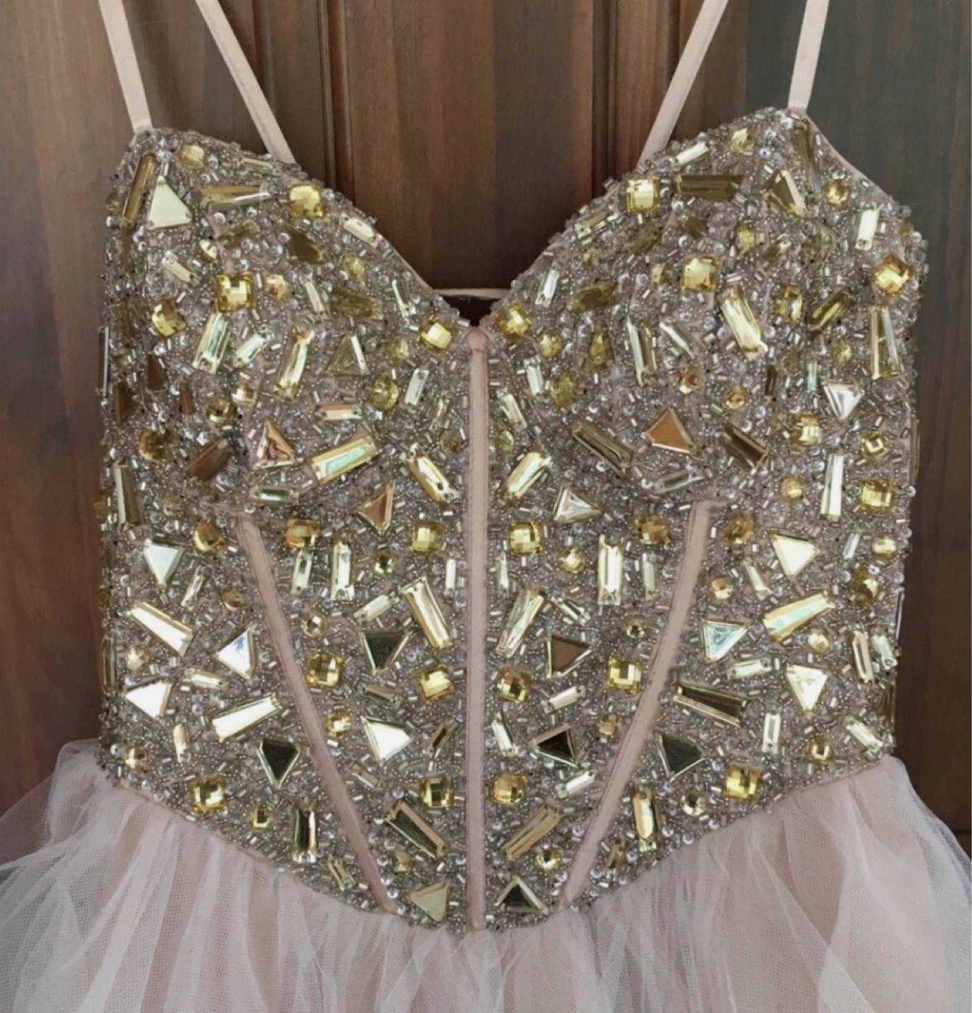 Jewelled Corset & Tulle Dress - Size 7/8✨ - photo 2