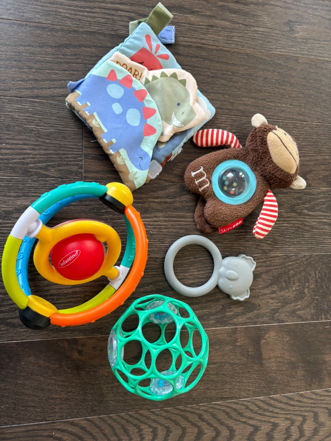 Assortment of baby toys