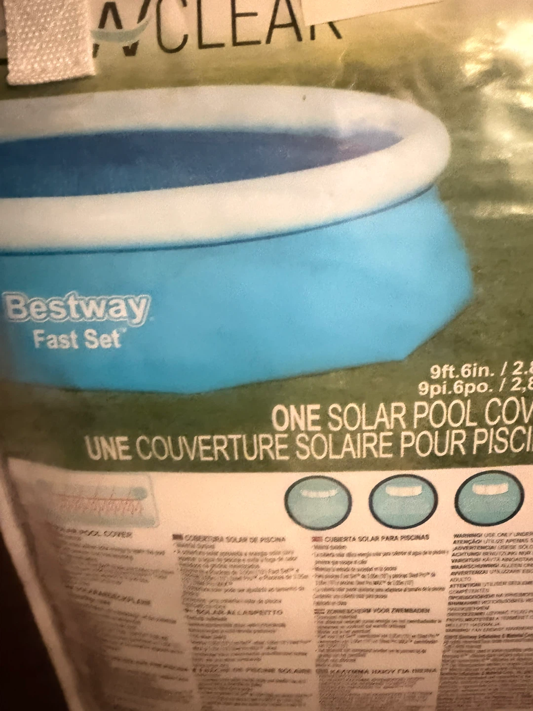 Bestway Fast Set 9ft 6in Solar Pool Cover - photo 3