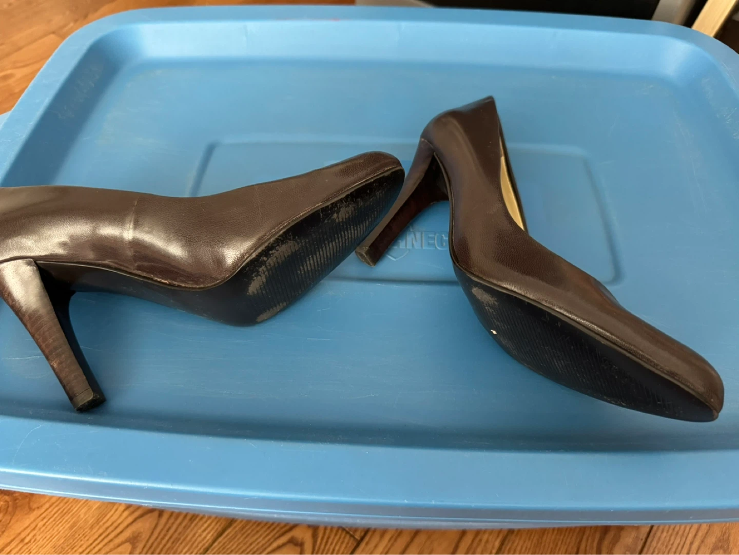 Lauren Ralph Lauren Brown Leather Heels Size 6.5 - photo 4