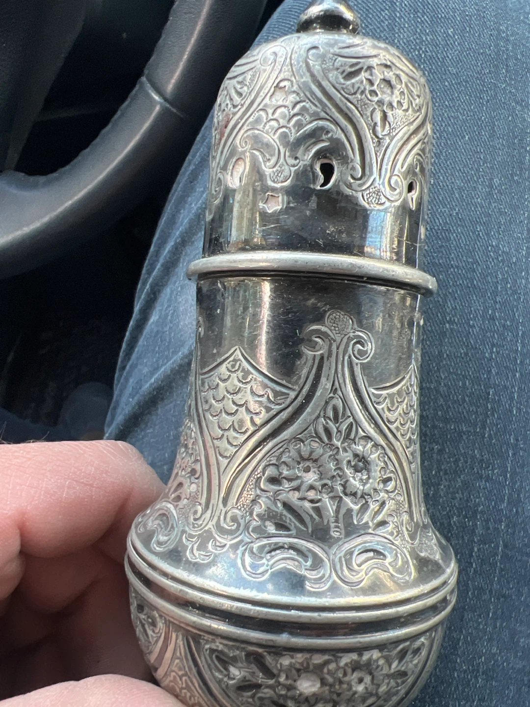 Antique Silver Sugar Shaker - photo 4