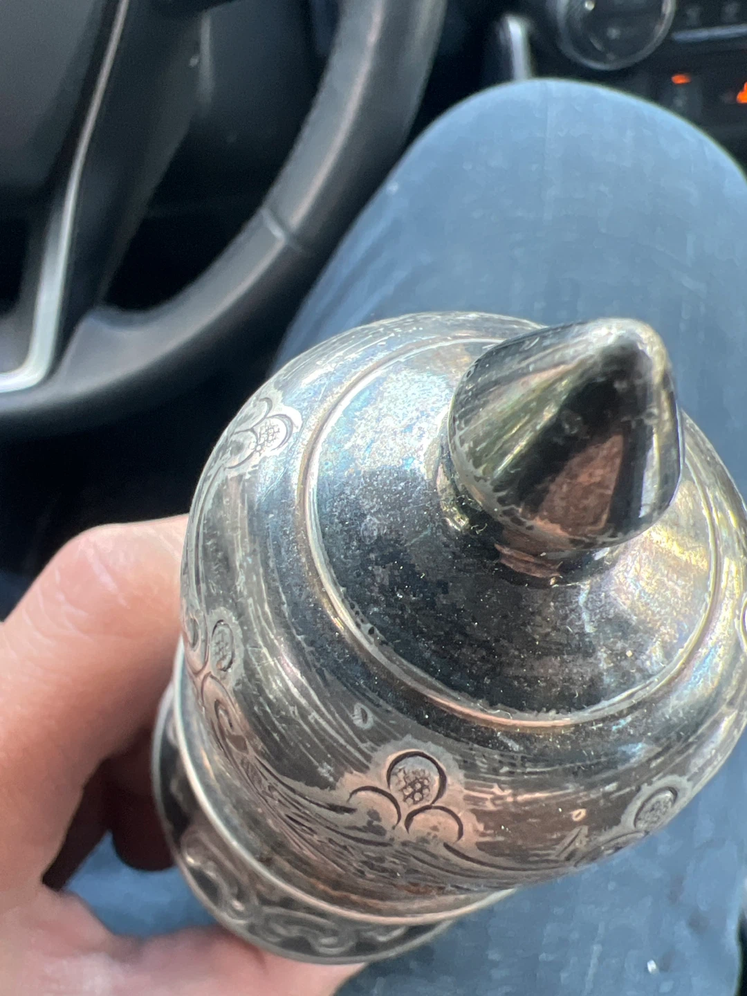 Antique Silver Sugar Shaker - photo 3