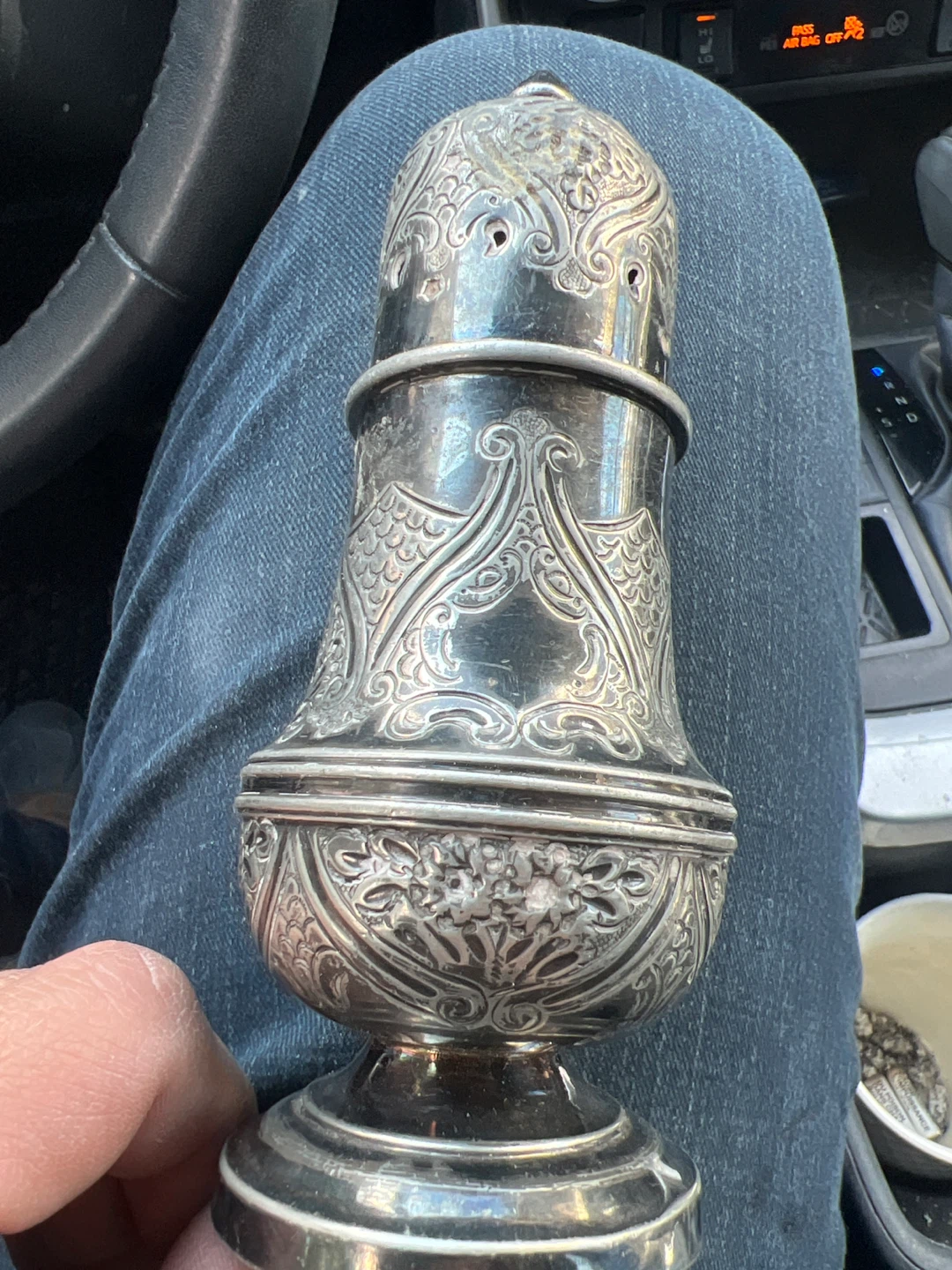 Antique Silver Sugar Shaker