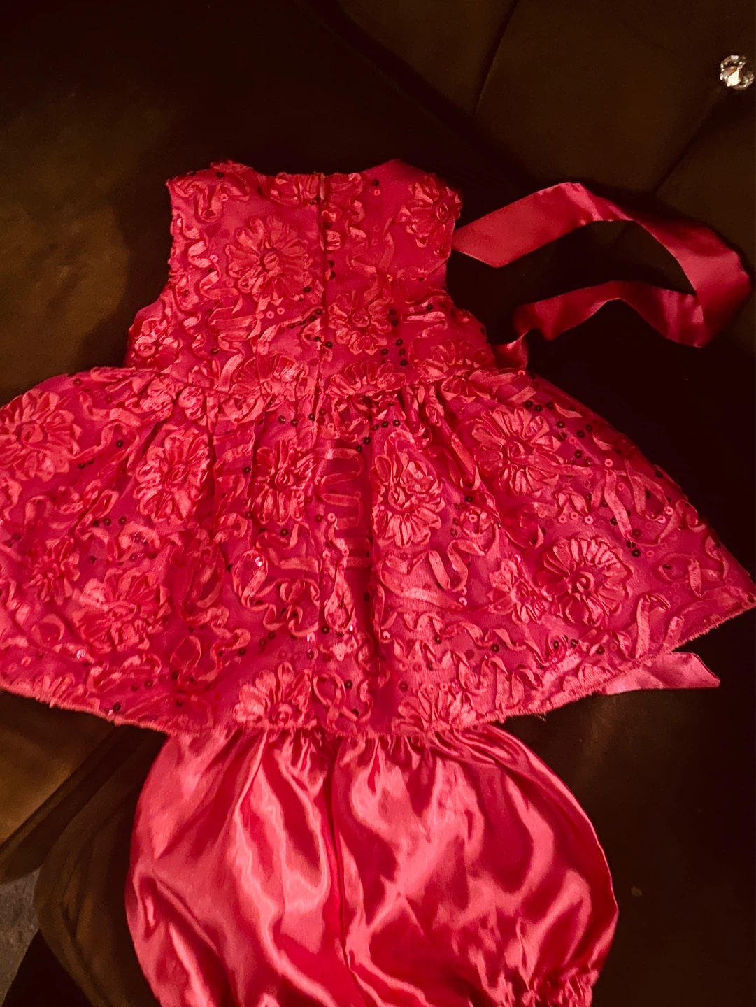 Bon Bebe 6M Pink Lace Dress with Bloomer Set - photo 2