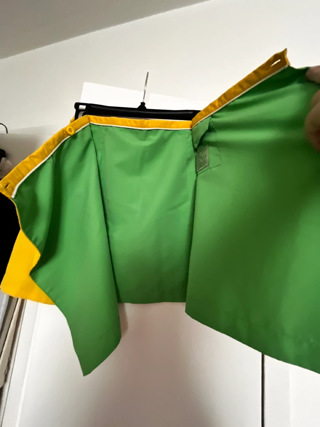 Yellow and Green Reversible mini Skirt Medium Size - photo 5