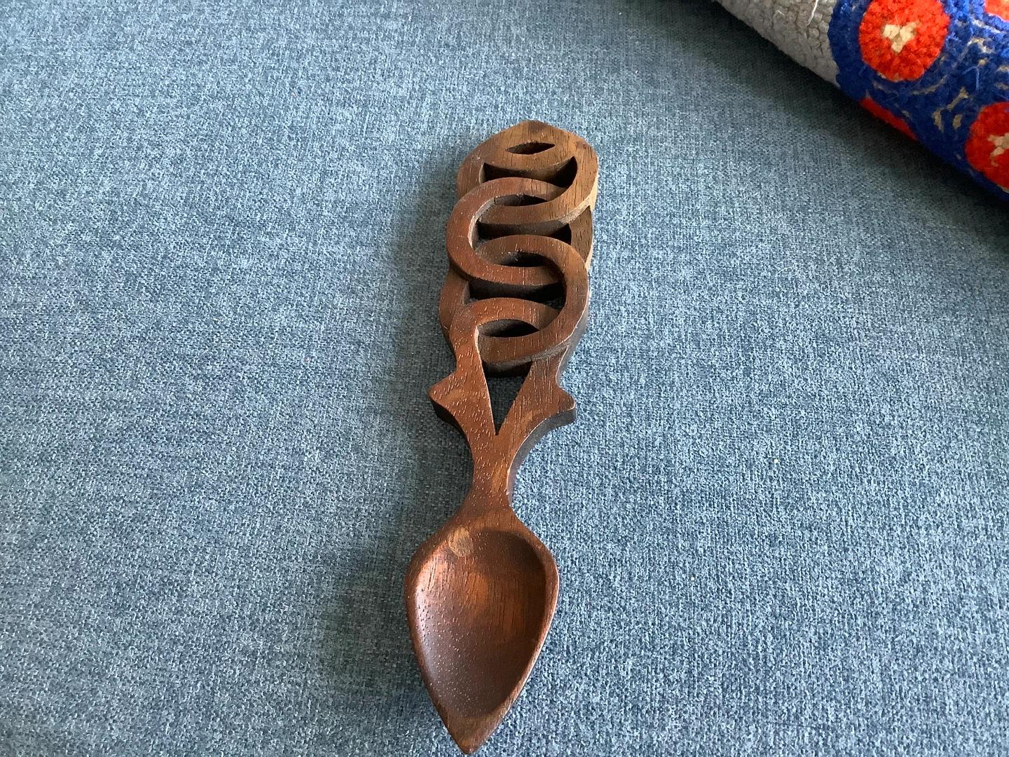 Hand Carved Welsh Wood Lovespoon