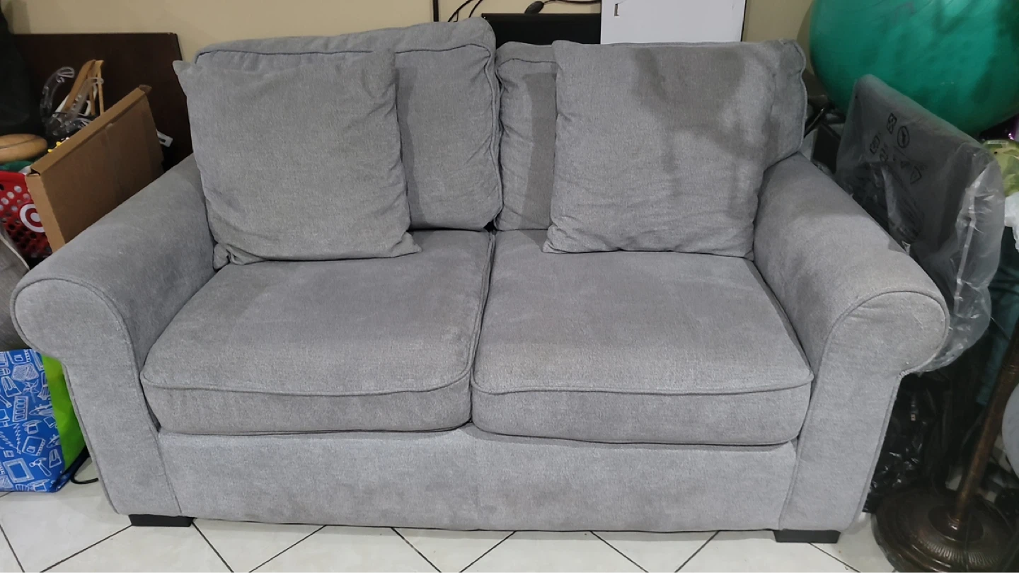 Gray Loveseat Sofa - photo 3