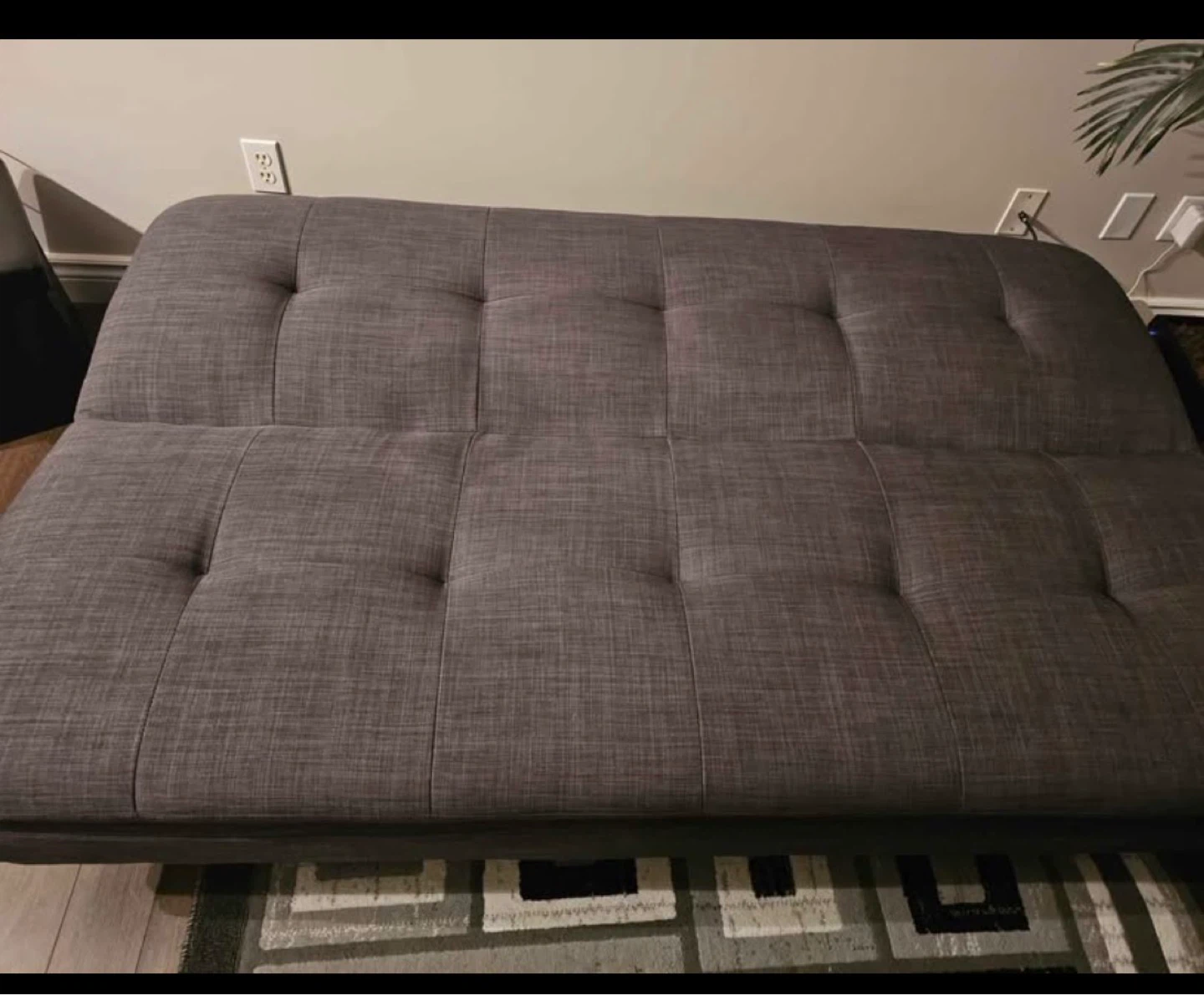 Grey Futon Sofa Bed - photo 2