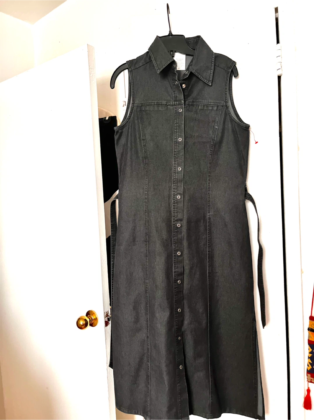 Denim Dress with Belt - Size S/P cotton and spandex - photo 5