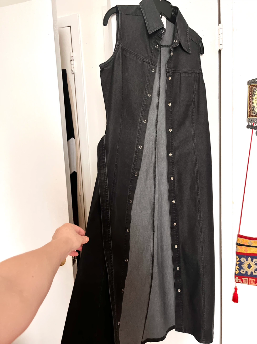 Denim Dress with Belt - Size S/P cotton and spandex - photo 2