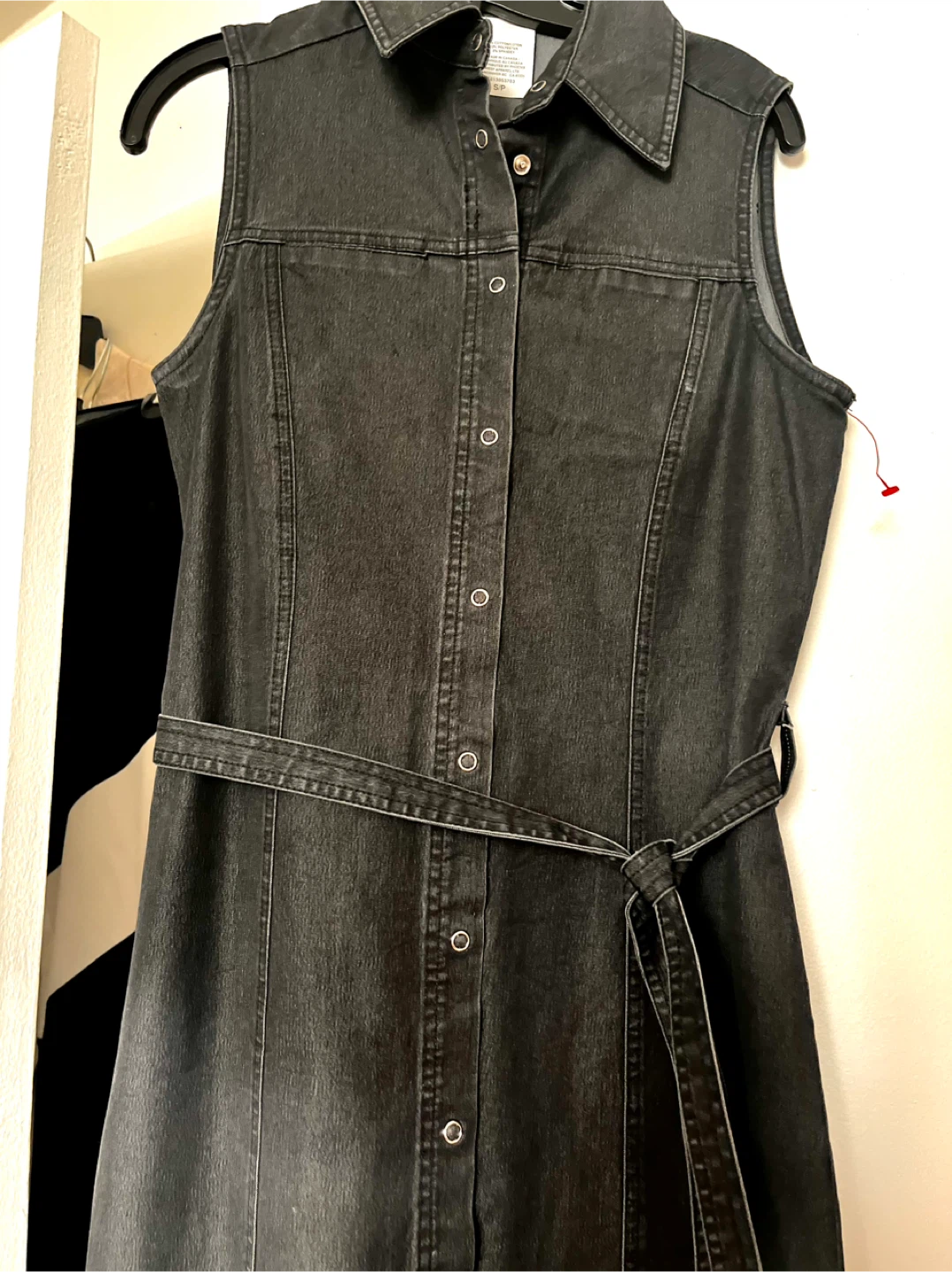 Denim Dress with Belt - Size S/P cotton and spandex - photo 4