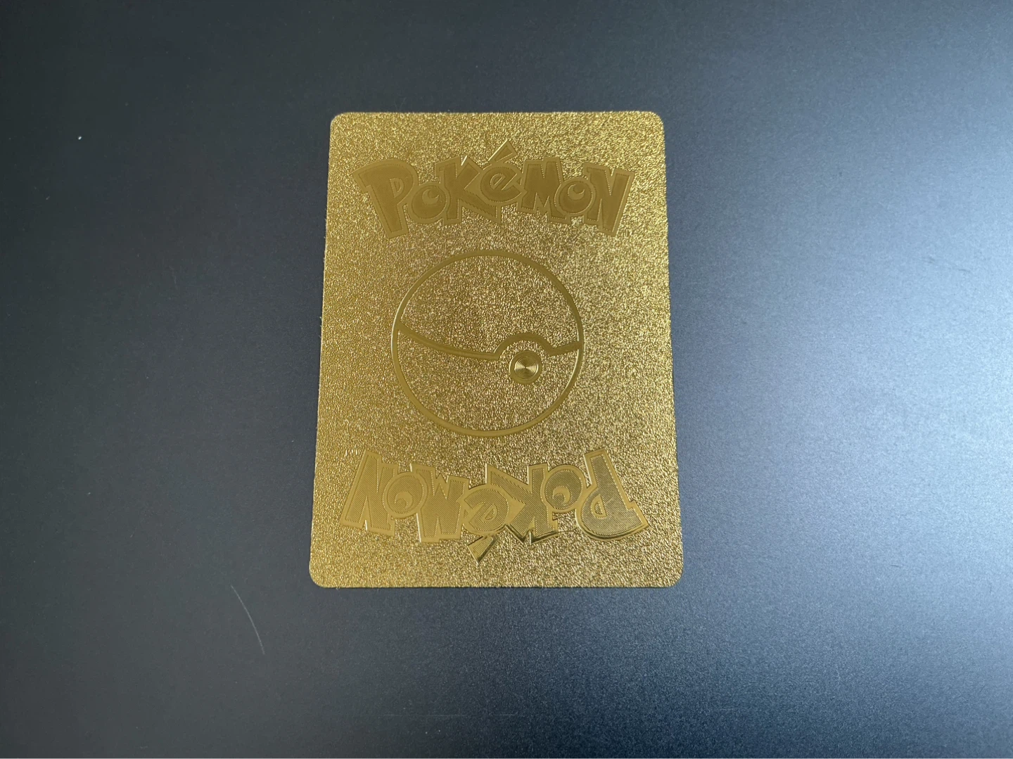 Pokemon Gold Meowth VMAX Card