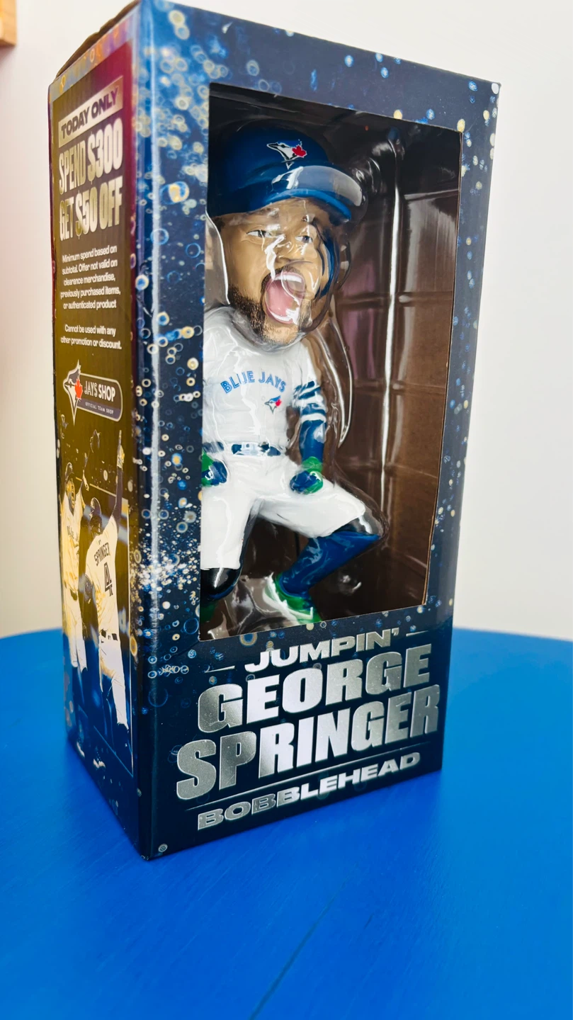 JUMPIN' GEORGE SPRINGER BOBBLEHEAD TORONTO BLUE JAYS - photo 2