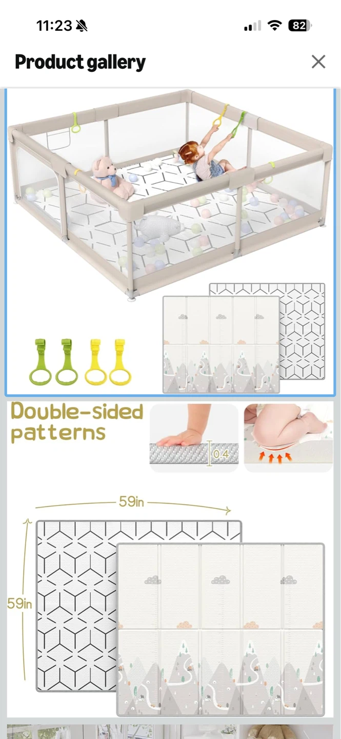 ZEEBABA Baby Playpen without Mat - photo 2