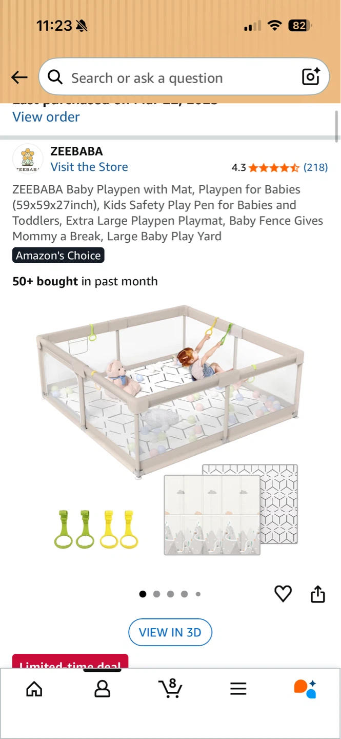 ZEEBABA Baby Playpen without Mat